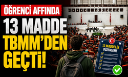 Öğrenci affında 13 madde TBMM'den geçti!