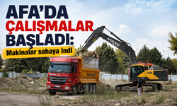 AFA’da çalışmalar başladı: Makinalar sahaya indi
