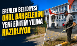 Erenler Belediyesi okul bahçelerini yeni eğitim yılına hazırlıyor