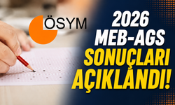 2026 MEB-AGS sonuçları açıklandı!