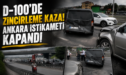 D-100’de zincirleme kaza! Ankara istikameti kapandı