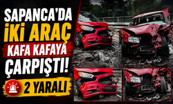 Sapanca’da iki araç kafa kafaya çarpıştı: 2 yaralı