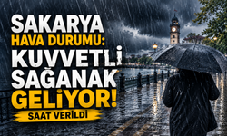 Sakarya hava durumu: Kuvvetli sağanak geliyor! Saat verildi