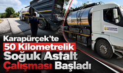 Karapürçek’te 50 Kilometrelik Soğuk Asfalt Çalışması Başladı