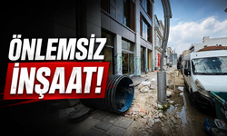 Önlem almadan inşaat yapıyorlar!