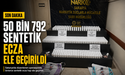 50 bin 792 sentetik ecza ele geçirildi