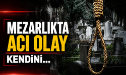 Mezarlıkta canına kıydı