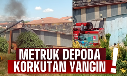 Metruk Depoda Korkutan Yangın!