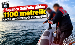 Sapanca Gölü'nün dibine 1100 metrelik kaçak av düzeneği kurmuşlar!