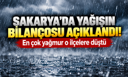 Sakarya'da yağışın bilançosu açıklandı! En çok yağmur o ilçelere düştü