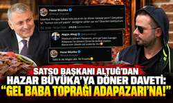 SATSO Başkanı Altuğ’dan Hazar Büyüka’ya döner daveti: “Gel baba toprağı Adapazarı’na!”