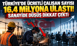 Türkiye’de ücretli çalışan sayısı 16,4 milyona ulaştı! Sanayide düşüş dikkat çekti