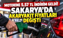 Motorine 5,57 TL indirim geldi! Sakarya’da akaryakıt fiyatları değişti