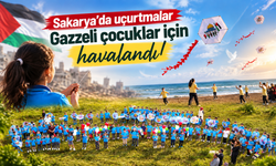 Sakarya’da uçurtmalar Gazzeli çocuklar için havalandı!