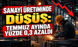 Sanayi üretiminde düşüş: Temmuz ayında yüzde 0,3 azaldı