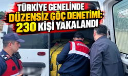 Türkiye genelinde düzensiz göç denetimi: 230 kişi yakalandı