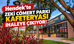 Hendek’te Zeki Cömert Parkı Kafeteryası ihaleye çıkıyor! İşte kira bedeli ve başvuru şartları