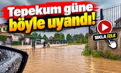 Tepekum güne böyle uyandı!