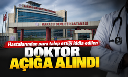 Hastalarından para talep ettiği iddia edilen doktor açığa alındı