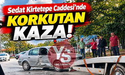 Adapazarı’nda iki otomobil kafa kafaya çarpıştı!