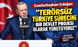 Cumhurbaşkanı Erdoğan: “Terörsüz Türkiye sürecini bir devlet projesi olarak yürütüyoruz”