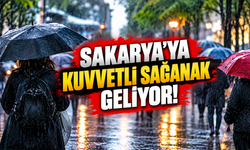Sakarya’ya kuvvetli sağanak geliyor!