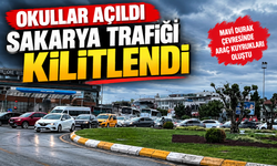 Okullar açıldı, Sakarya trafiği kilitlendi!