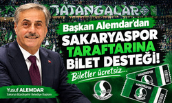 Başkan  Alemdar’dan Sakaryaspor taraftarına bilet desteği! Biletler ücretsiz...
