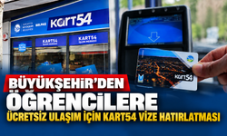 Büyükşehir’den öğrencilere ücretsiz ulaşım için Kart54 vize hatırlatması