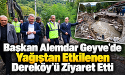 Başkan Alemdar Geyve’de Yağıştan Etkilenen Dereköy’ü Ziyaret Etti