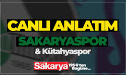 Sakaryaspor - Kütahyaspor | CANLI ANLATIM