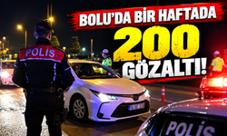 Bolu’da Bir Haftada 200 Gözaltı: 10 Şüpheli Tutuklandı