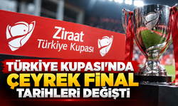Türkiye Kupası’nda çeyrek final tarihleri değişti