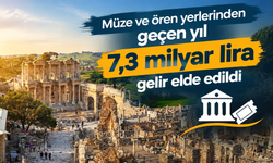 Müze ve ören yerlerinden 7,3 milyar liralık rekor gelir