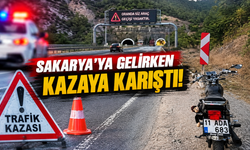 Sakarya istikametinde motosiklet kazası: Sürücü yaralandı