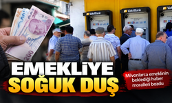 Zam bekleyen emekliye soğuk duş