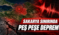 Sakarya sınırında peş peşe deprem!