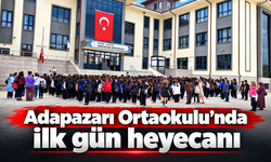 Adapazarı Ortaokulu’nda ilk gün heyecanı