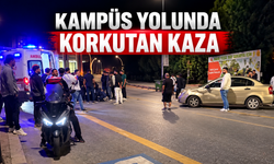 SAÜ Kampüs girişinde otomobil ile motosiklet çarpıştı