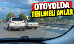 Anadolu Otoyolu’nda tehlikeli sürüş kamerada