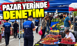 Serdivan Köy Pazarı’nda zabıta denetimi
