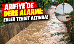 Arifiye’de dere alarmı: Evler tehdit altında!
