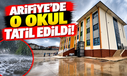 Arifiye’de sağanak sonrası bir okul tatil edildi
