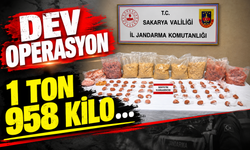 Serdivan'da dev operasyon: 1 ton 958 kilo...