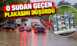 Sel suları çekildi, geriye plakalar kaldı!