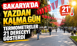 Sakarya’da yazdan kalma gün: Termometreler 21 dereceyi gösterdi