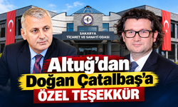 Altuğ’dan Doğan Çatalbaş’a özel teşekkür