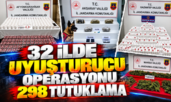 32 ilde uyuşturucu operasyonu! 298 tutuklama