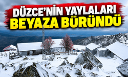 Düzce'nin yaylaları beyaza büründü! Kar kalınlığı 20 santimetreye ulaştı