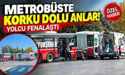 Metrobüste korku dolu anlar! Yolcu fenalaştı